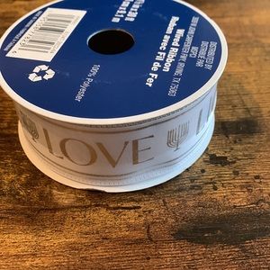 1 1/2 in X 30 ft Hanukkah Ribbon!